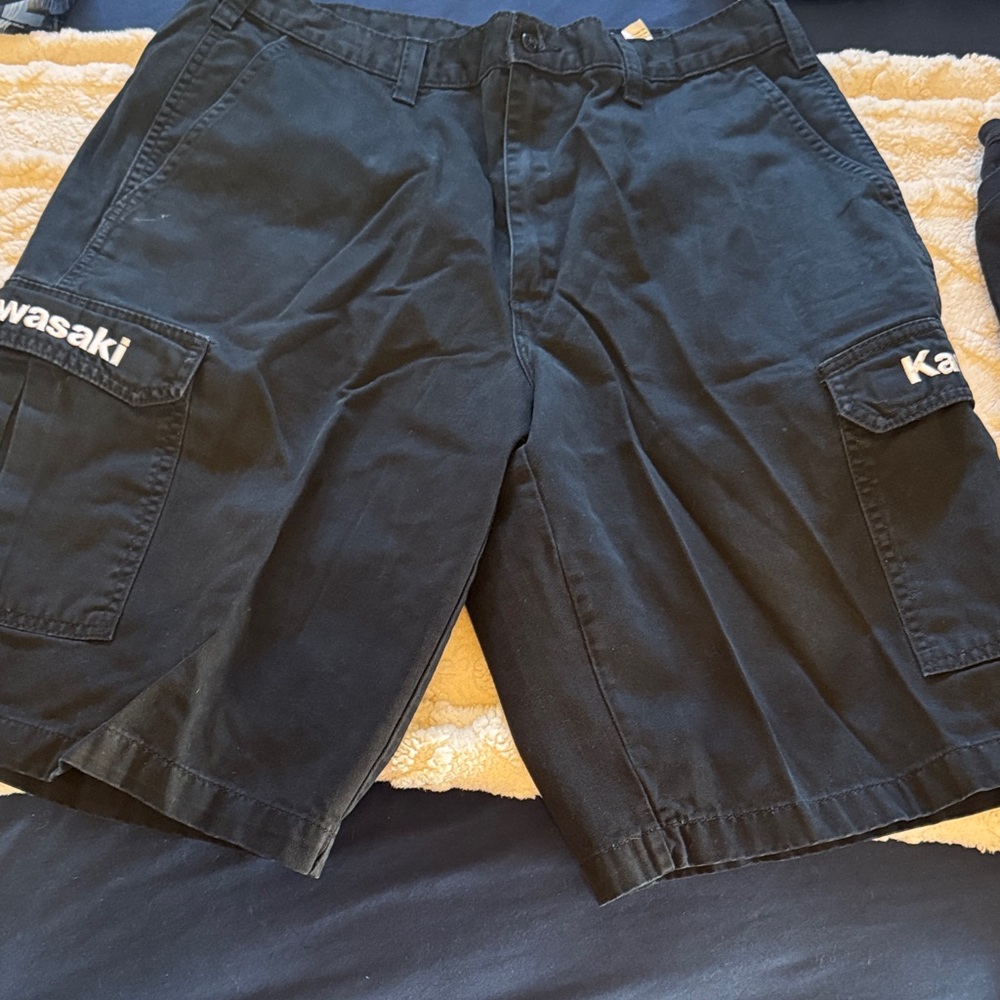 Black Cargo Shorts for Men